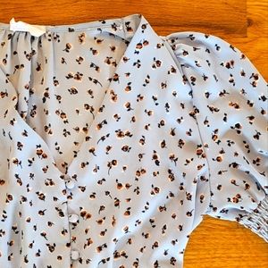 Sienna Sky Pale Blue Floral Blouse